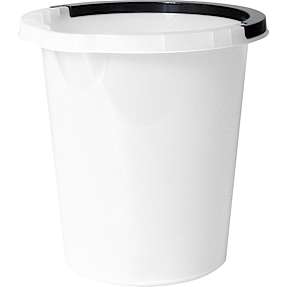 Atlanta spand med hank - hvid - 5 liter
