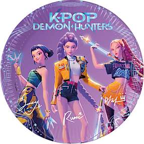 K-POP Demon Hunters paptallerkener Ø: 23 cm 8-pak