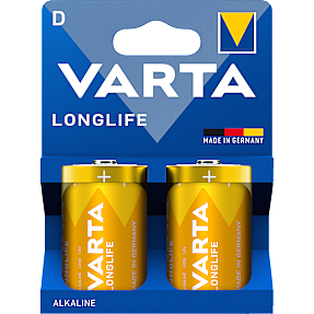 Varta Longlife D batterier 2-pak