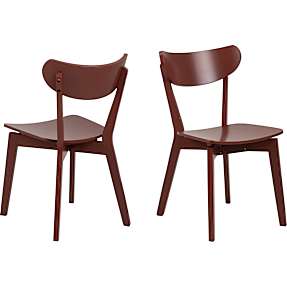 Roxby spisebordsstol - lakeret terracotta