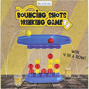 Bouncing Shots med 25 bolde og 2 glas