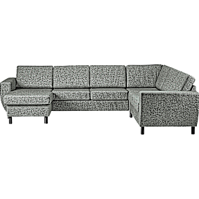 Rom Nordic vendbar hjørnesofa med chaiselong - grøn