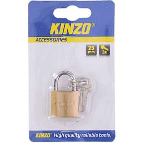 Kinzo hængelås 25 mm