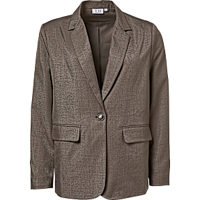 VRS dame oversize blazer str. 2XL - brun
