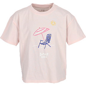 VRS børne T-shirt str. 122/128 - rosa