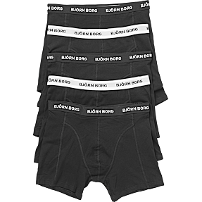 BJÖRN BORG herre 5-pak tights str. S - sort