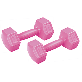Active Sports Gear håndvægt Pro 1 kg - 2-pak