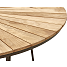 Kerteminde teak havebord Ø150 cm, mocca stel