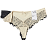 VRS dame 2-pak g-streng str. L - beige/sort