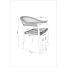 Carpi havestol - beige