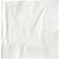 Salling ensfarvede servietter 40x40 cm 50-pak - hvid