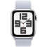 Apple Watch SE (2024) 40 mm Cell S/M - Silver Aluminium Sport Loop