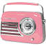 Madison retro radio m. Bluetooth og FM (Pink)