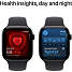 Apple Watch S10 Cell 42 mm M/L - Jet Black Aluminium Sport Band