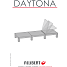 Daytona Solseng 4 positions 195 cm - grå