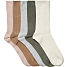 VRS dame 5-pak rib strømper str. 39/41- multifarvet
