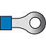 Kabelsko blå ring 5,3 mm 1,5-2,5mm2 10 st