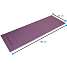 Tunturi PVC yogamåtte 4 mm 182 x 61 cm - lilla