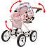 BRIO Kombi dukkevogn, dråbemønster, pink
