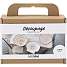 Creativ Company decoupage-sæt - muslingeskaller