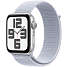 Apple Watch SE (2024) 44 mm GPS - Silver Aluminium Sport Loop