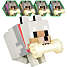 Minecraft Wolf natlampe - hvid