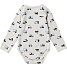 VRS baby langærmet body str. 56 - sand