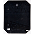 Sort passepartout ramme m. glas - 40x50 cm