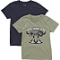 VRS børne 2-pak T-shirt str. 146/152 - grøn/blå