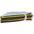Salling stof flagguirlande 4 m - multifarvet