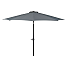 Miami parasol Ø300 cm - Sort/grå