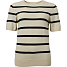 VRS dame strik T-shirt str. S - beige