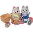 Sylvanian Families husky søskende tandemcykel legesæt