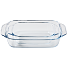 Pyrex ovnfastfade - klar glas - 2 stk.