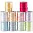 Satinsnor 2 mm 10x50 meter - pastel farver