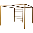 Bali pergola alu stel 3x3 meter - teaklook