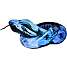 Slange med flammeprint - blå