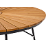 Kerteminde teak - nonwood havebord Ø110 cm, antracit stel