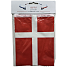 Guirlande m. danske flag 4 m - rød og hvid