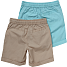 VRS børne 2-pak shorts str. 122/128 - mint/brun