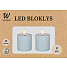 Windsor LED bloklys 4,8x5 cm 2-pak - hvid