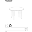 Roxby rundt spisebord - sort