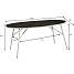Kerteminde sort/hvid-nonwood havebord 180 x 90 cm