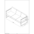 Ohio 3-personers loungesofa - sandy grey