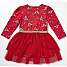 Crazy Christmas baby kjole str. 80 - rød
