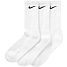 Nike 3-pak strømper str. 42/46 - hvid