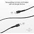 SBS lightning kabel 1,5 meter - sort