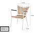 Kerteminde teak havestol - Sandy grey stel