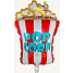 Folieballon 46x79 cm - Popcorn