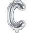 Folieballon "C" 33 cm - flere varianter - assorteret